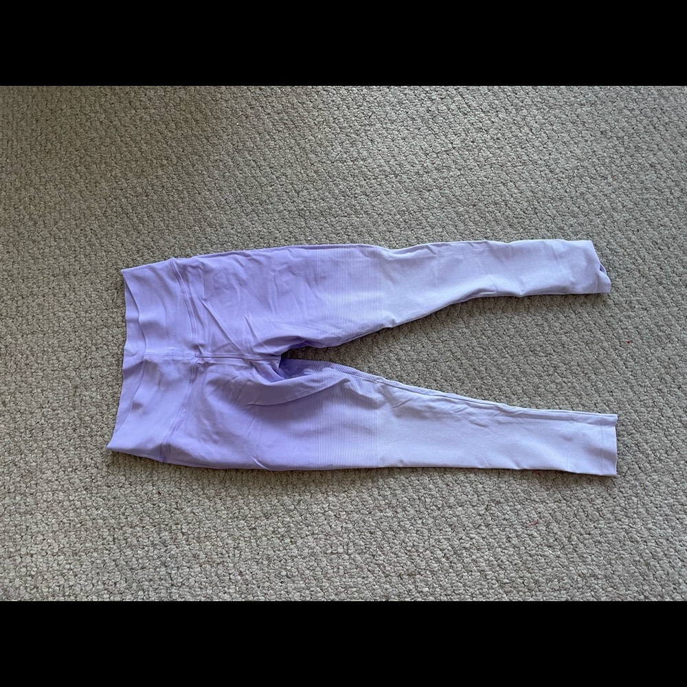 Soul cycle NUX high rise light purple ombré compression leggings